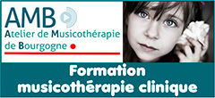 Formation professionnelle en musicothérapie clinique (partenariat avec le milieu hospitalier) - Devenir musicothérapeute certifié - Modules/ateliers de sensibilisation musicothérapeutique | Amb-musicotherapie.fr - Atelier de Musicothérapie de Bourgogne (AMB), organisme référent de formation professionnelle à la musicothérapie clinique (en partenariat avec le milieu hospitalier) et de sensibilisation/initiation aux techniques de musicothérapie (active/réceptive) et aux effets psychophysiologiques de la musique dans le cadre du soin et de l’accompagnement de la personne, propose un cursus complet certifiant au métier de musicothérapeute, associant l’expérience didactique professionnelle, clinique, théorique et pratique – Cet enseignement spécialisé en musicothérapie est complété de modules spécifiques apportant des compétences complémentaires aux professionnels du soins (infirmiers, aides-soignants, médecins, aide médico-psychologiques, psychologues, orthophonistes, psychomotriciens) du secteur médico-social (animateurs, éducateurs, assistants d’éducation) et du domaine musical (enseignants, musiciens) pour évoluer auprès de publics tels que les personnes en situation de handicap, polyhandicap, autisme (TSA), personnes âgées (gériatrie/EHPAD), en périnatalité et petite enfance ou auprès de personne en difficultés sociales (insertion), atteintes de maladies (oncologie, soins de suite et réadaptation…) ou présentant des risques psychosociaux – Cette formation spécialisée accueille des stagiaires/étudiants de toute la France/Dom-Tom (Bourgogne-Franche-Comté, Occitanie, Ile-de-France, Guadeloupe, Martinique, La Réunion…), d’Europe (Belgique, Suisse, Pays-Bas, Luxembourg…) et du monde (Argentine, Australie, Brésil…). 