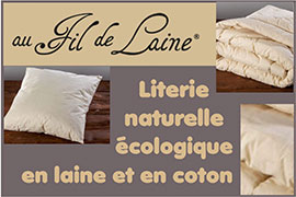 Matelas en laine/Literie naturelle écologique (oreillers/traversins, couettes de fabrication française) | Aufildelaine.com - Au Fil de Laine, fabricant français référent depuis 1896 (Aveyron/12) de literie en produit naturel/écologique (matelas, futons, oreillers/traversins, couettes) propose des confections d'articles de literie en pure laine avec une livraison à domicile
