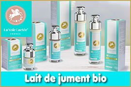 Lait de jument bio - Produits naturels de santé naturelle, cosmétiques et savons | Lavoielactee.fr - La Voie Lactée, spécialiste du lait de jument bio et de produits naturels de santé naturelle, cosmétiques et savons, propose une large gamme de produits bio à base de lait de jument : cure régénérante de lait lyophilisé, soins cosmetiques visage et corps (sérums, crèmes, lait corporel et demaquillant, shampoing, savons, masque). 